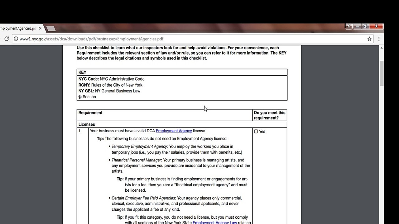 DCA EMPLOPYMENT AGENCY