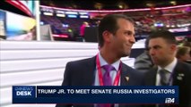 i24NEWS DESK | Trump Jr. to meet Senate Russia investigators | Wednesday, September 6th 2017