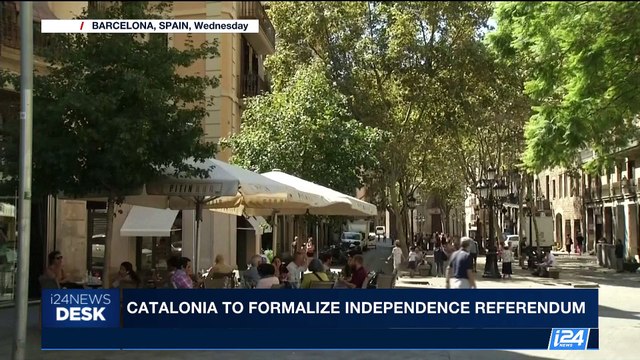 i24NEWS DESK | Catalonia to formalize independence referendum | Wednesday, September 6th 2017