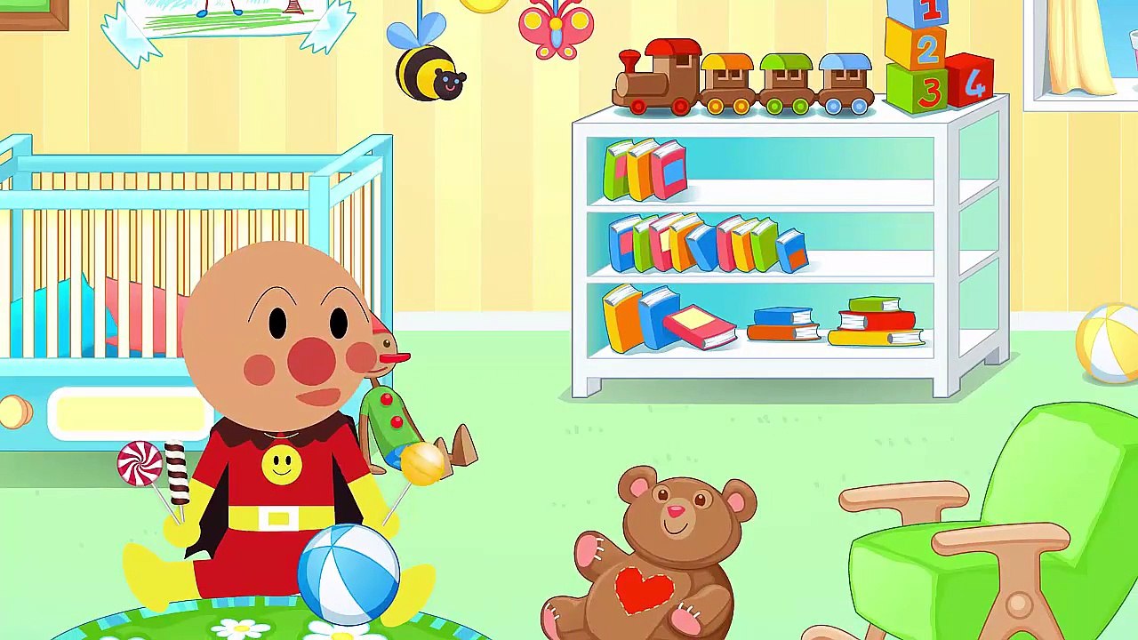 アンパンマンは昼寝中にメロンパンに描かれた Anpanman Funny Videos For Kids-NR3-NcAiNFs