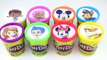 Play Doh LEARN COLORS with Disney Nick Jr Bubble Guppies, Peppa, Paw Patrol, Jake & Mickey