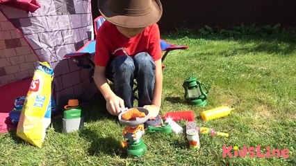 ひとりキャンプ イタズラしたのは誰？ お出かけ おままごと お遊戯 こうくんねみちゃん BAD KID Camp Family Fun Pretend Playtimed-M34q2sMR5jw