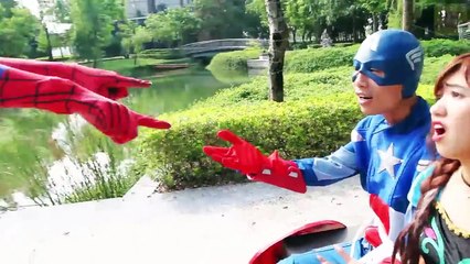 # باد الطفل مقابل سيئة الطفل وهمية من السم؟ ث / #frozen #baby الحديد الرجل ديادبول هارلي كوين متعة