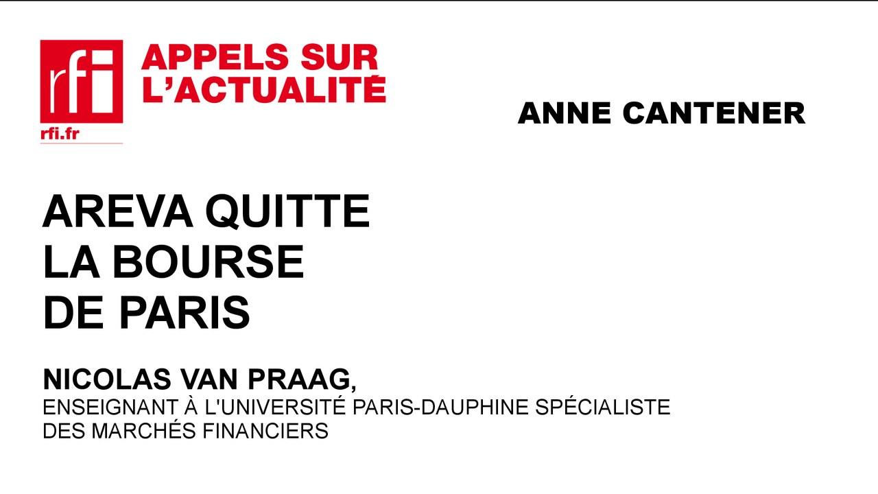 Areva quitte la Bourse de paris