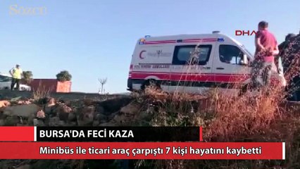 Télécharger la video: Bursa’da feci kaza: 1’i çocuk 7 kişi hayatını kaybetti