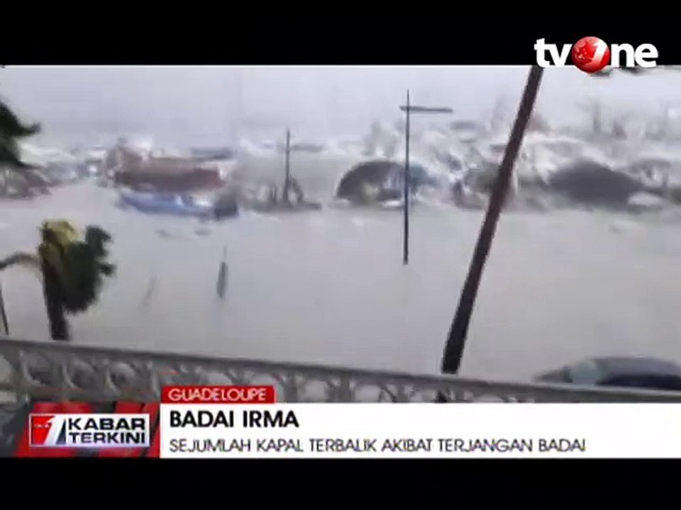 Badai Irma Luluh Lantakkan Pulau Guadeloupe