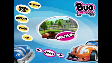 Bug Mania gameplay on Electricity with razor-bug car