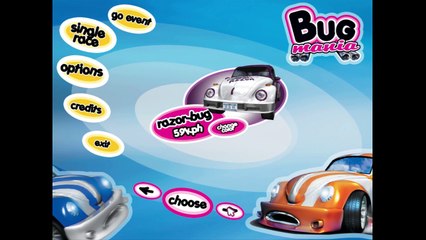 Bug Mania gameplay on Dusk with razor-bug car