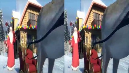 Et Noël content joyeux Nouveau an 3d 2017 hd oculus realidad virtual, carton sbs