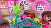 Baby doll house Surprise eggs and Kinder Joy toys play