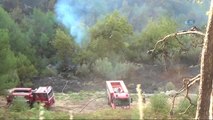 Kontrol Altına Alınan Orman Yangınında Soğutma Çalışmaları Sürüyor