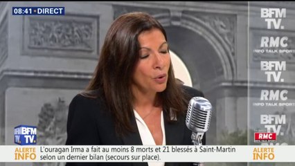 "Nous avons, depuis 10 ans, 30% de circulation en moins à Paris", avance Anne Hidalgo