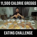 Ce taré va manger plus de 11.500 calories. Challenge dangereux pour l'estomac