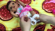 Baby Alive Super Snackin Lily Doll Feeding and Diaper Change with Pacifier