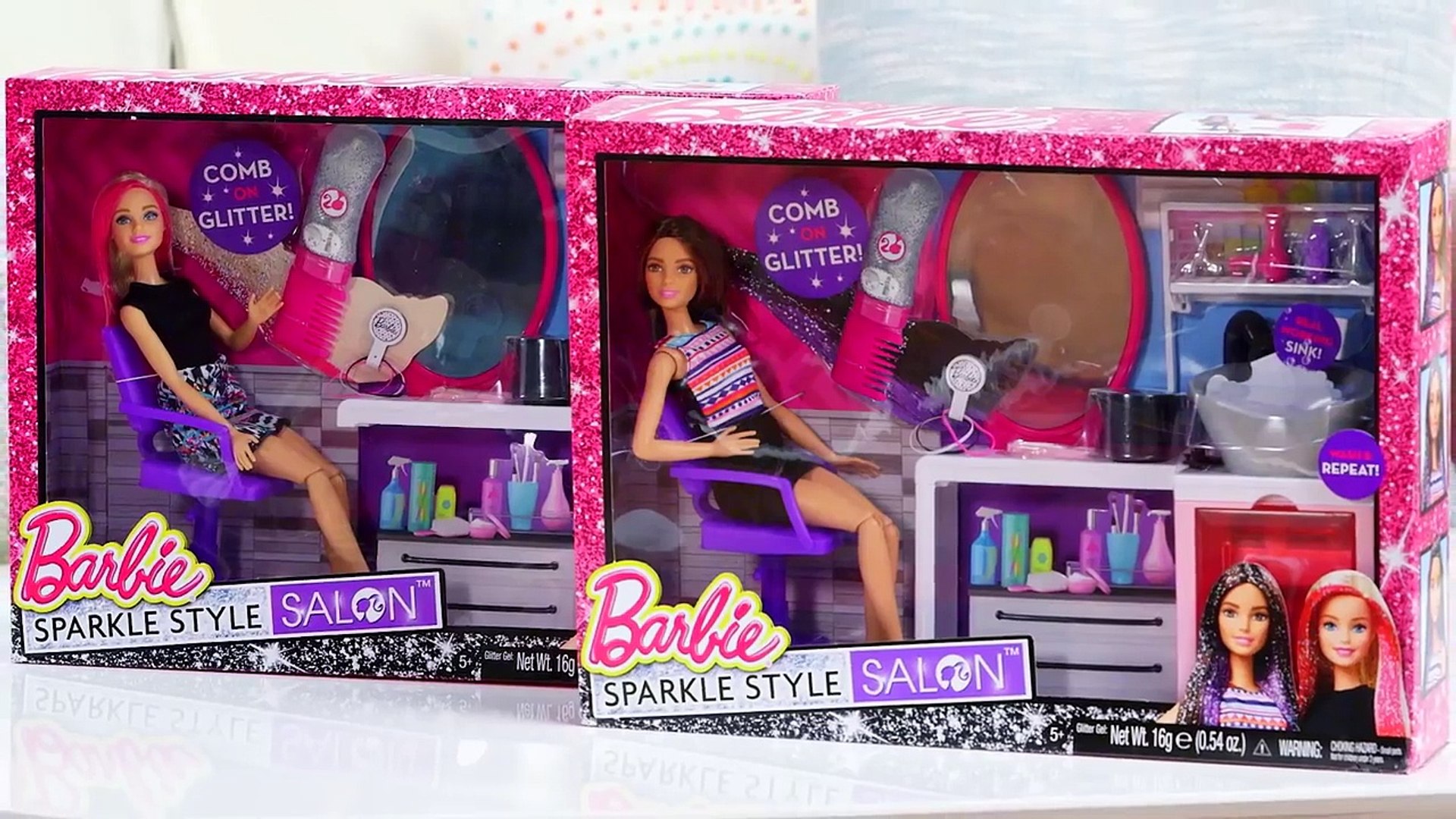 barbie sparkle hair salon