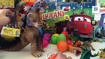 new Godzilla Full Toys Set   2 Kinder Surprise Eggs   1 Play doh Egg By Disney Cars Toy C