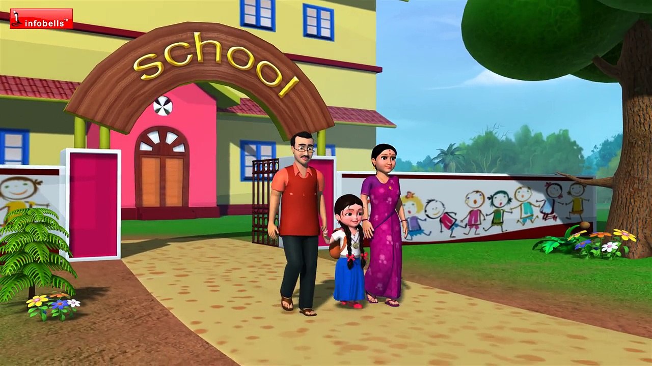 Getting Ready for School | Hindi Rhymes for Children | Infobells