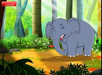 Smart Elephant | Stories for Kids in Hindi | Tina & Bana | infobells