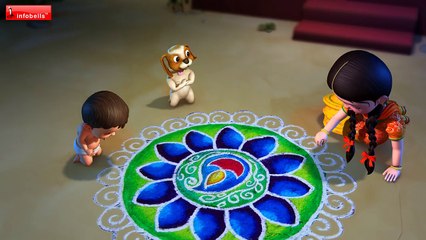 Deepavali Telugu Song | Telugu Rhymes for Children | Infobells