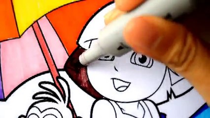 Aventura arte para colorear compilación Explorador cuento de hadas para divertido Niños Aprender página el para dora