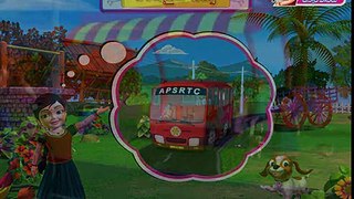 Bus - Telugu Rhyme 3D Animated