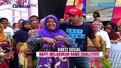 Berbaur dengan Warga, Raffi Dikerumuni Ibu-Ibu