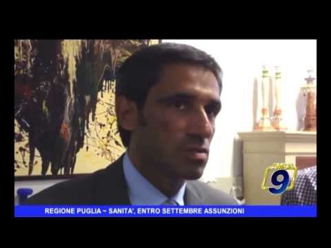 REGIONE PUGLIA | Sanità, a settembre assunzioni