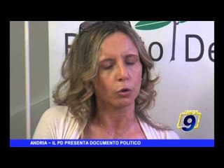 ANDRIA | Il Pd presenta documento politico