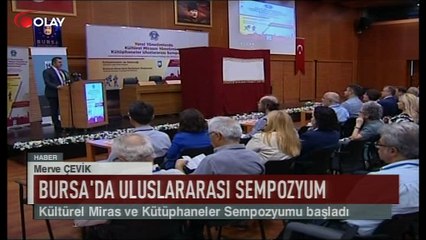 Bursa'da kültür sempozyumu başladı (Haber 06 09 2017)