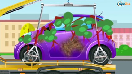 Learn Car w FUN GIANT Truck - Cars For Kids - Children Video part 2