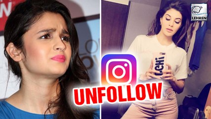 Jacqueline Fernandez Unfollows Alia Bhatt On Social Media