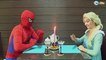 Spiderman & Frozen Elsa ZOMBIE ATTACK! Princess Anna Maleficent Hulk Superheroes IRL Episode 19