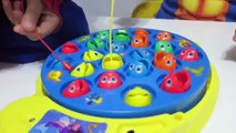 Allons aller pêche la famille amusement Jeu pour enfants jouets défi homme araignée contre carcajou