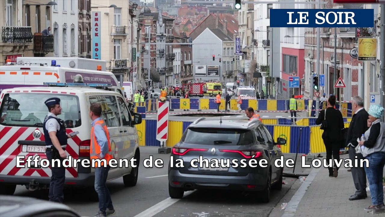Effondrement sur la Chaussée de Louvain à Saint-Josse