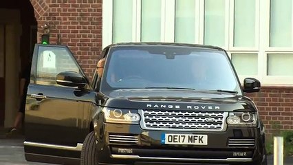 Prince George arrives for his first day of school