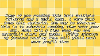 Three Obstacles to Reading and How to Overcome Them