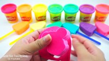 Learn Colors Play Doh Ice Cream Popsicle Mickey Mouse Peppa Pig Molds Fun & Creative for K