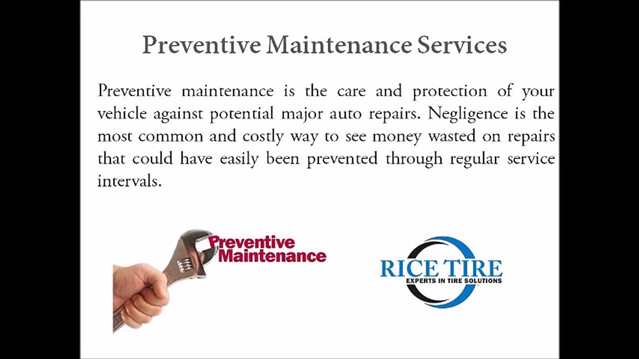Preventive Maintenance Services