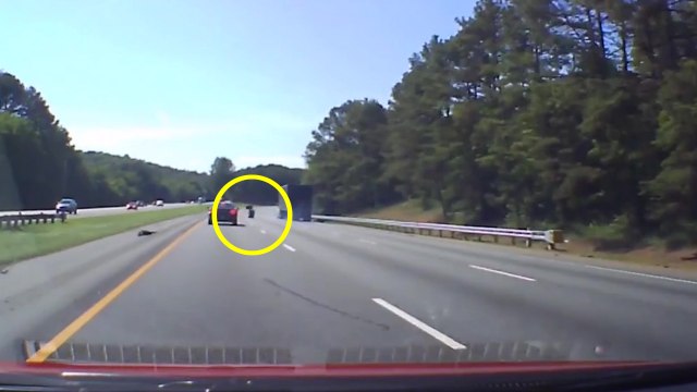 Un accident provoqué par une roue de camion