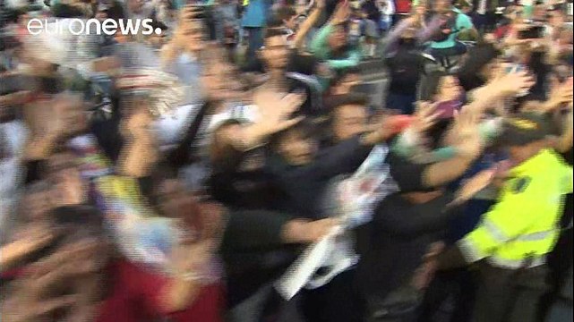 Thousands greet Pope Francis in Colombia