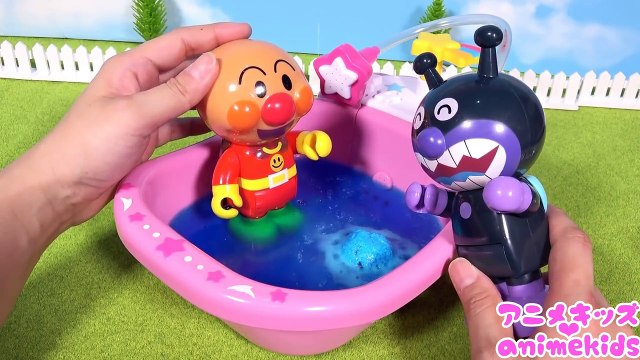アンパンマン アニメ おもちゃ びっくらたまご バスボール ガチャガチャ❤ お風呂 入浴剤 バスボム animekids アニメキッズ Anpanman Toy Bath Bomb