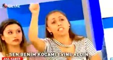 Aldatılan Kadın Canlı Yayında Sinir Krizi Geçirdi