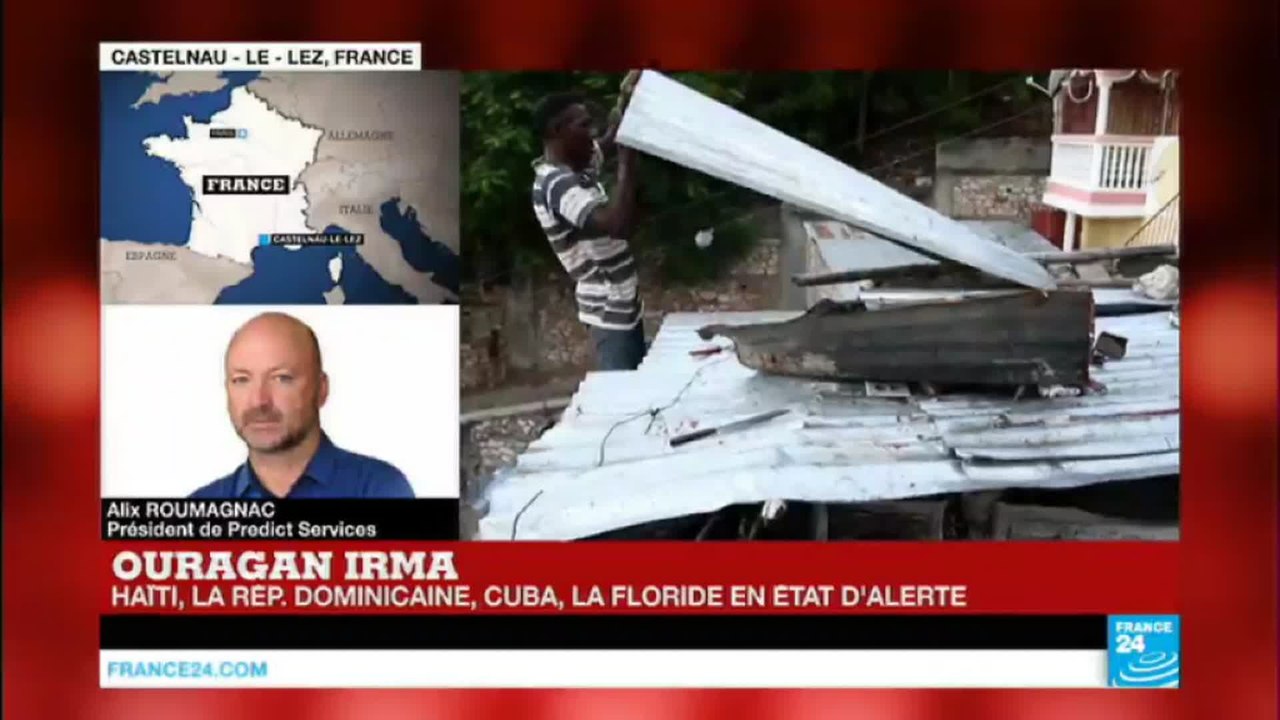 Ouragan Irma : "Haïti n''est pas sur la trajectoire de l''oeil du cyclone"