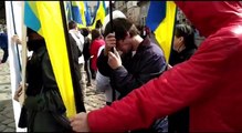 Вот митинг-протест против возвращения Саакашвили домой :).