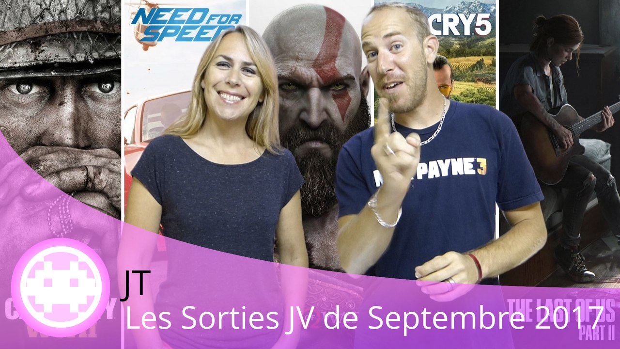 JT - Le JT des Sorties Jeux Vidéo de Septembre 2017 sur PC, PS4, One et Switch