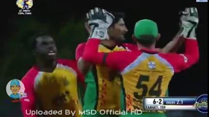 Sohail Tanvir New World Record Bowling - 5 Wickets 3 Run 4 Over vs Barbados Tridents August 30 CPL