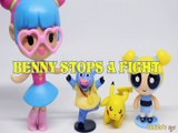 BENNY STOPS A FIGHT PIKACHU POKEMON BUBBLES BARBIE VIDEO GAME HERO DORA THE EXPLORER Toys BABY Videos, POWER PUFF GIRLS