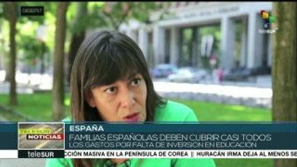 España: recorte en educación publica impacta en la economía familiar