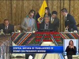 Presidente Lenìn Moreno se reunió con dirigentes de la  CUT