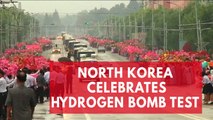 North Korean residents celebrate scientists after reported hydrogen bomb test